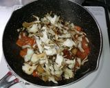 舞茸とベーコンのナポリタン作り方6写真