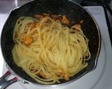 舞茸とベーコンのナポリタン作り方9写真