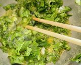 【節約レシピ】大根の葉で簡単お好み焼き作り方4写真