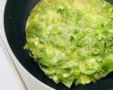 【節約レシピ】大根の葉で簡単お好み焼き作り方5写真