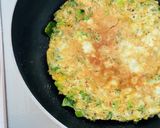 【節約レシピ】大根の葉で簡単お好み焼き作り方6写真