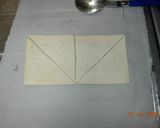 パイシートと板チョコで三角チョコパイ▲作り方2写真