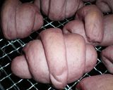 サツマイモ（紫芋）入りバターロールパン♪作り方11写真