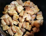 豚バラ肉と蓮根の胡麻味噌炒め。作り方4写真