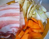 カレーうどん。汁少なっヽ(ﾟﾛﾟ; )！作り方1写真