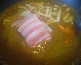 カレーうどん。汁少なっヽ(ﾟﾛﾟ; )！作り方3写真