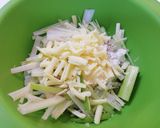 【農家飯】矢切ねぎのガレット作り方1写真