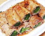 ポンの小松菜の肉巻き照り焼き作り方5写真