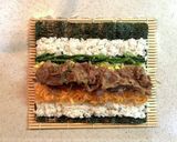 恵方巻きに！焼肉ビビンバ巻き作り方7写真