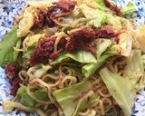 コンビーフキャベツ焼きそば作り方15写真