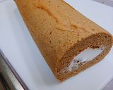 ふわふわチョコロールケーキ作り方27写真