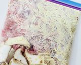 【下味冷凍】豚肉とキノコのマヨマスタード作り方2写真