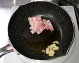 ほうれん草とベーコンのパスタ（中華だし）作り方2写真