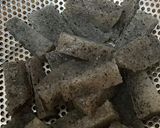 氷こんにゃくとちくわの青のりマヨ炒め作り方1写真