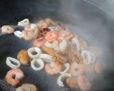 大葉・大粒シーフードのペペロンチーノ作り方5写真