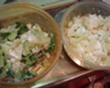 鮭とカリフラワーのプチ×２クリームパスタ作り方1写真