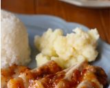 同時2品♪ハニーマスタードソテーとポテト作り方5写真