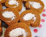 ふわふわチョコロールケーキ作り方28写真