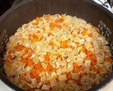 油揚げとにんじんの炊き込みご飯作り方4写真