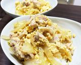 めんつゆで作る簡単時短！基本の親子丼♫作り方7写真