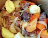 煮込むだけ簡単カレー肉の赤ワイン煮込み作り方6写真
