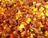豚肉に浮気した‪(笑)ケチャップライス作り方3写真