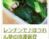 レンチンで♪ほうれん草の冷凍保存作り方13写真