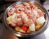 【パパ料理】白菜まるごとホワイトシチュー作り方4写真