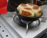 スキレットとガスコンロで焼く全粒粉のパン作り方19写真