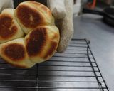 スキレットとガスコンロで焼く全粒粉のパン作り方21写真