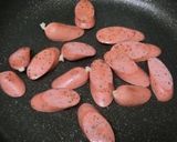 やみつき♪　レタスとウインナーのマヨ炒め作り方1写真