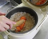 甘さが際立つ！ニンジン1本丸ごとご飯作り方7写真