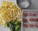 小間切れ肉でなんちゃって肉団子白菜スープ作り方2写真