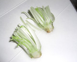 鶏皮と水菜のわさぽん和え作り方2写真
