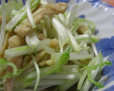 鶏皮と水菜のわさぽん和え作り方6写真