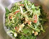 激簡単時短！水菜とチーズの胡麻マヨ和え♪作り方5写真