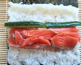 サーモンたっぷり！巻き寿司♪恵方巻きにも作り方6写真