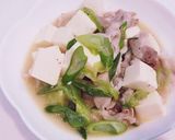 箸が進む*豆腐の塩豚あんかけ作り方3写真