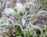 牛肉と糸コンのオイスターソース炒め作り方6写真