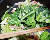 やみつき☆小松菜と豚こまのとろみ炒め作り方5写真