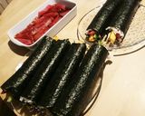 子供と恵方巻き★大好きイクラ&マグロ漬け作り方9写真