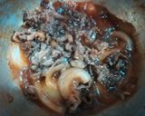 おひとりさま丼(ネギ玉牛丼)作り方4写真