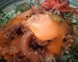 おひとりさま丼(ネギ玉牛丼)作り方8写真
