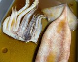 イカの丸焼き。作り方4写真