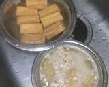 厚揚げとにんにくの芽の大豆そぼろあんかけ作り方2写真