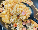 簡単10分！和風ガリバタ炒飯作り方3写真