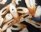 豆苗とちくわのガーリック塩炒め作り方4写真
