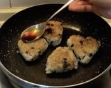 黒にんにく焼きおにぎりバター醤油風味作り方7写真