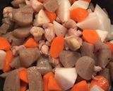 鶏肉と厚揚げと根菜の味噌煮作り方7写真