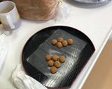 きな粉で洲浜(スハマ)茶会用お干菓子完成作り方3写真